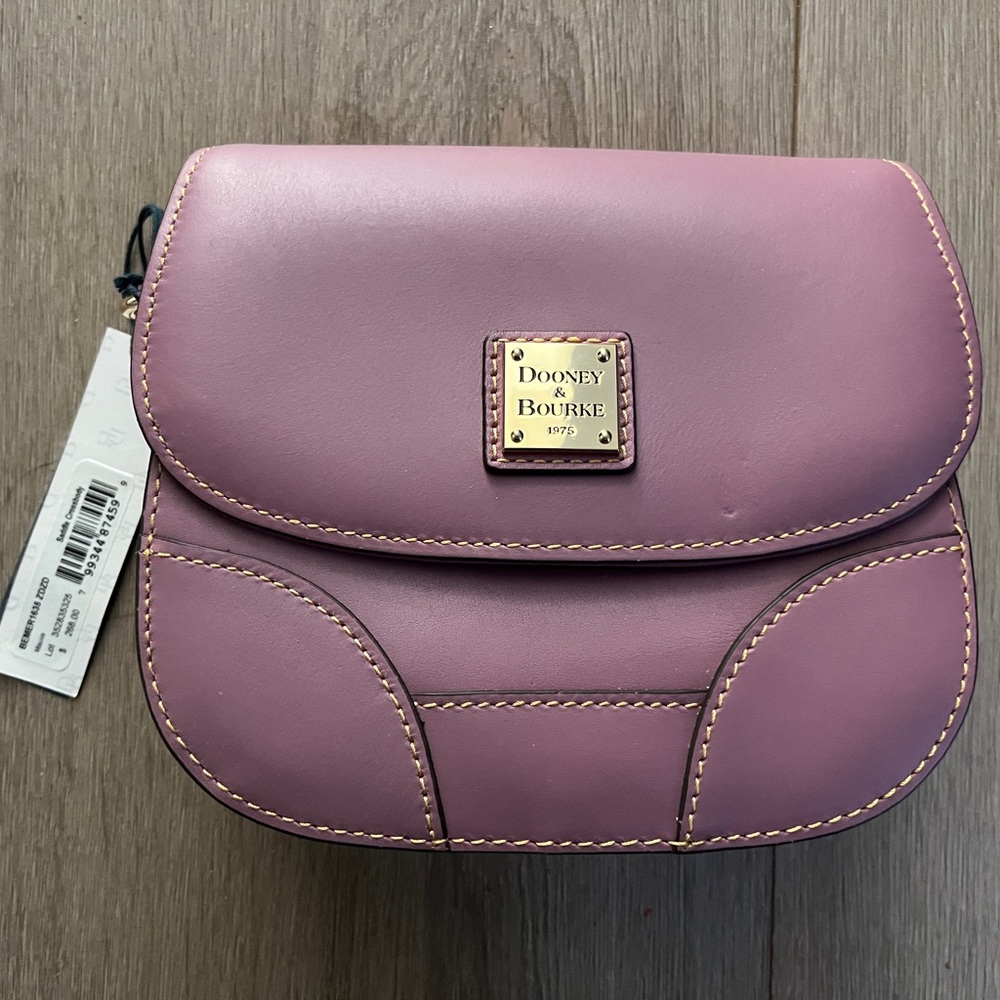 Dooney & Bourke Saddle “Emerson” Crossbody Mauve Purse